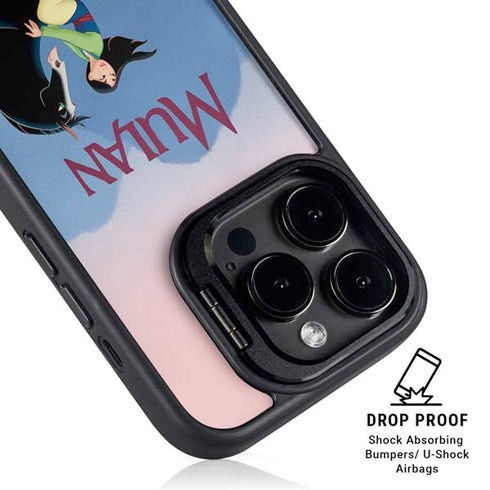 Disney Mulan Riding Khan iPhone 14 Pro Kickstand Case
